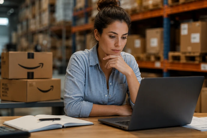 Inventory and fulfillment planning image showing organized marketplace logistics, stock management, and fulfillment strategy for ecommerce growth.