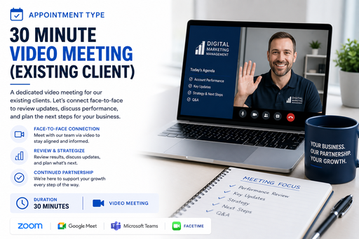 30 Minute Video Meeting (Existing Client)